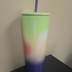 Starbucks Summer 2023 Ombre Prism Gradient Stainless Tumbler Venti 24oz.